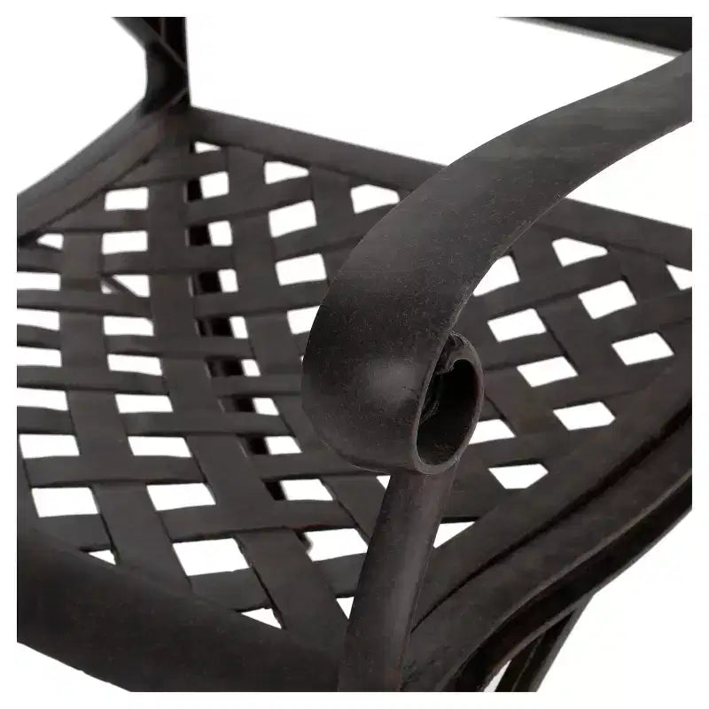 Alfresco, lot de 2 chaises de salle à manger en fonte d'aluminium : Robustes, Résistantes aux intempéries - Christopher Knight Home