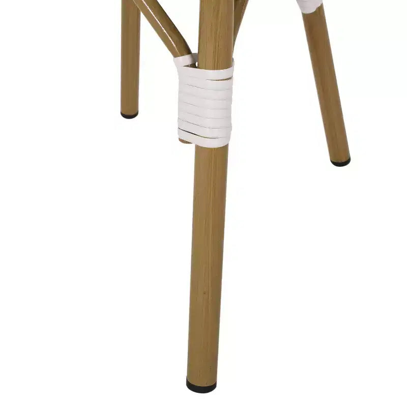 Christopher Knight Home Lot de 2 chaises de café d'extérieur françaises Remi : Résistantes aux UV et à l'eau, cadre en aluminium