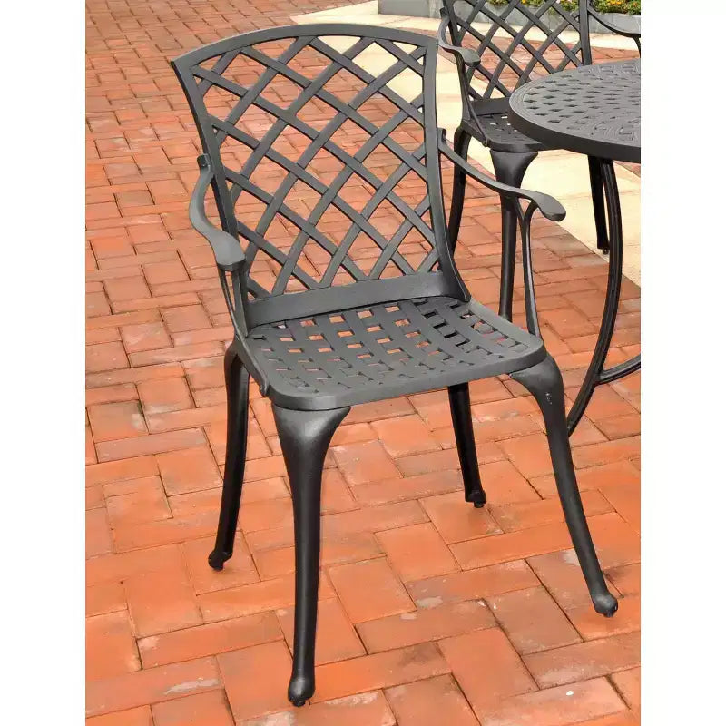 Lot de 2 chaises de jardin hautes Sedona – Noir – Crosley