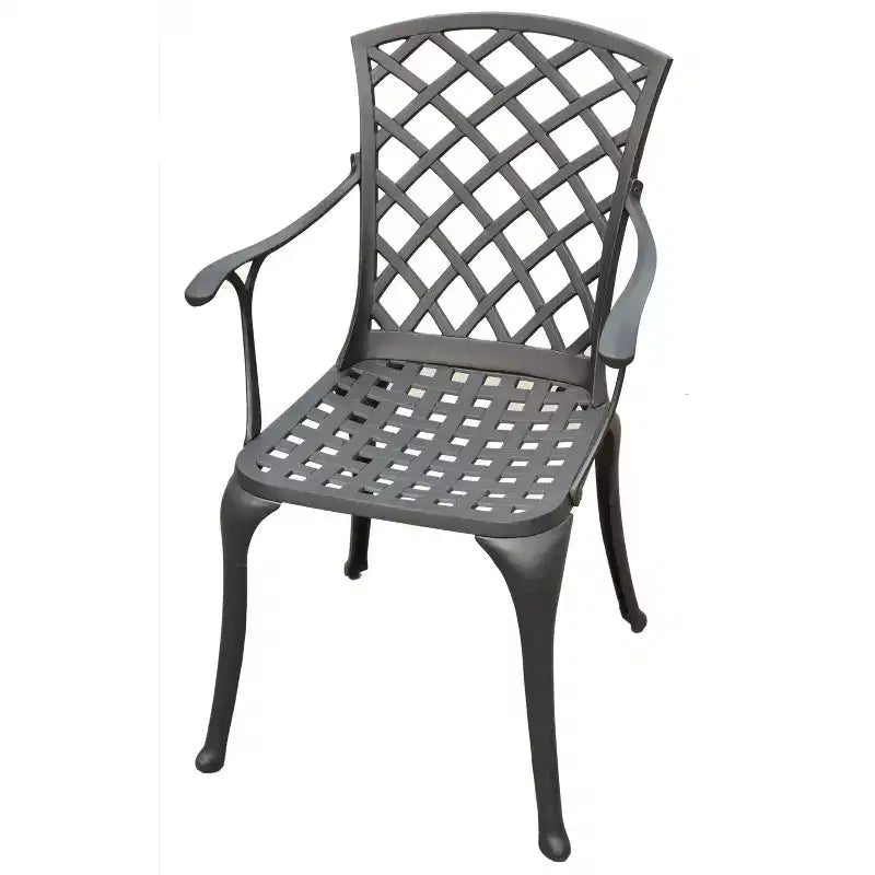 Lot de 2 chaises de jardin hautes Sedona – Noir – Crosley