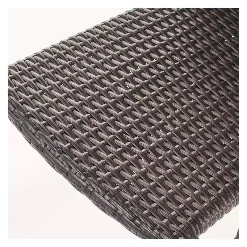 Chaises empilables à accoudoirs en osier Dover, lot de 2 – Marron – Christopher Knight Home : Pour salle à manger extérieure, cadre en aluminium résistant aux intempéries