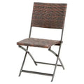 El Paso Set of 2 Wicker Patio Folding Chairs: Weather-Resistant, UV-Protected - Christopher Knight Home