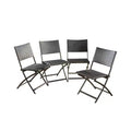 El Paso Set of 4 Wicker Patio Folding Chairs: Weather-Resistant, UV-Protected - Christopher Knight Home