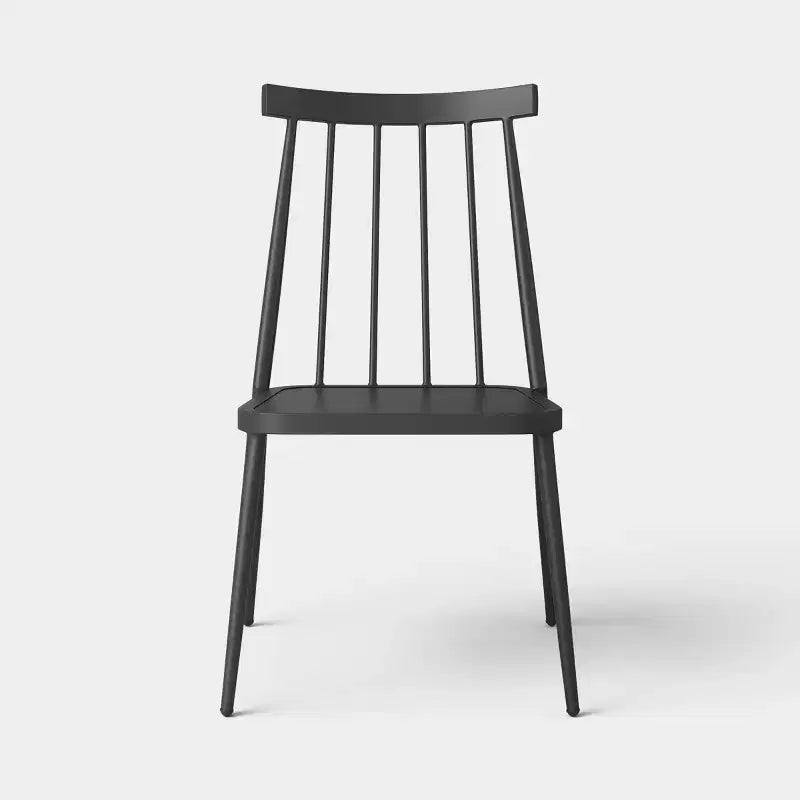 Chaise empilable Windsor sans accoudoirs pour salle à manger d'extérieur, noire - Threshold™