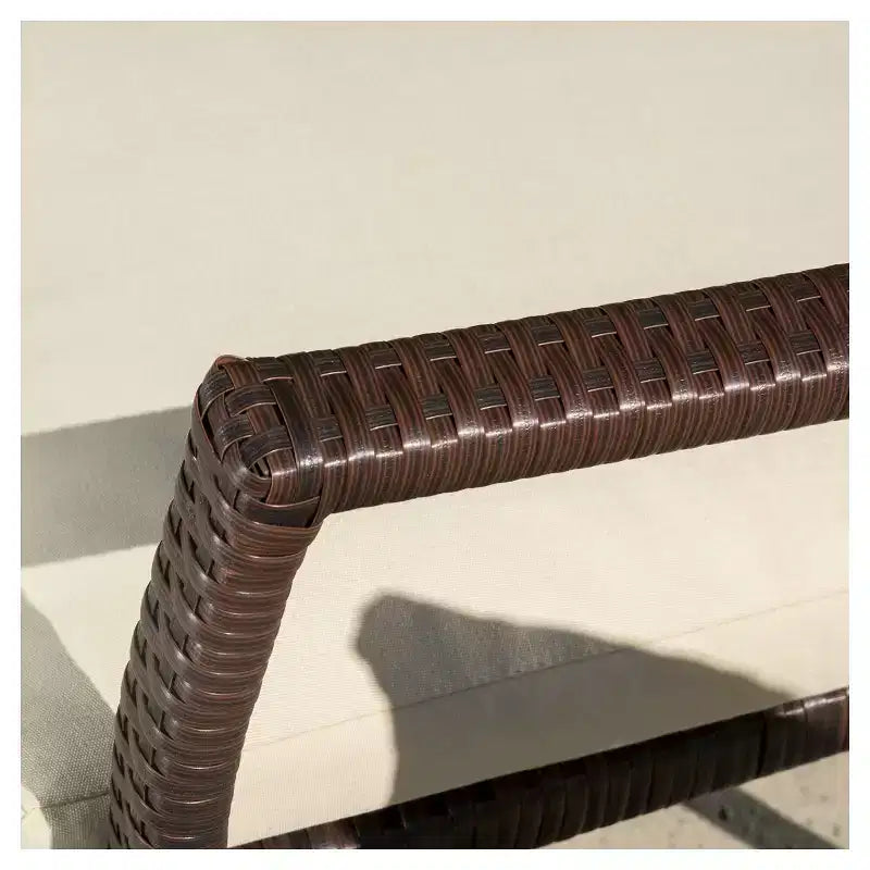 Lot de 2 chaises de salle à manger en osier avec coussin Corsica : Résistantes à l'eau et aux UV - Christopher Knight Home