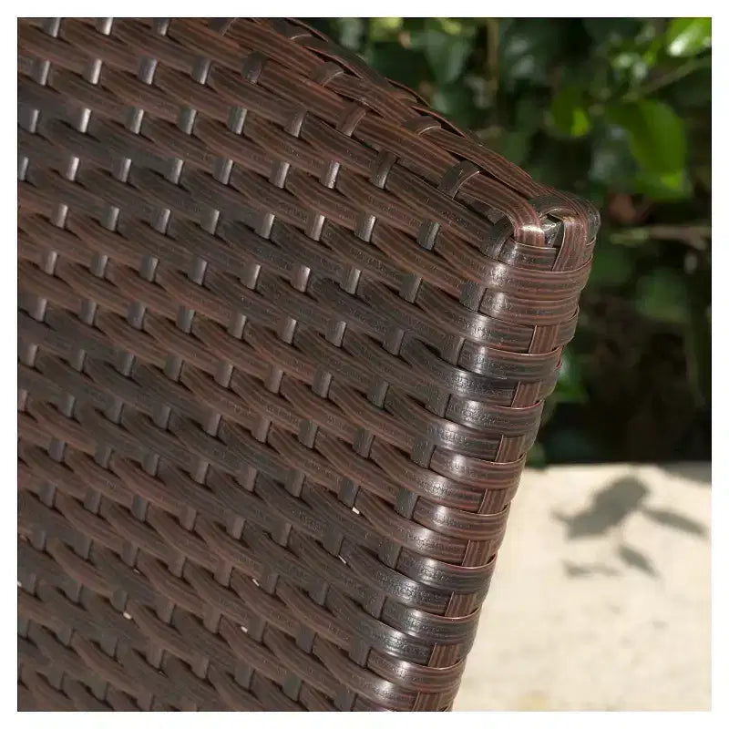 Lot de 2 chaises de salle à manger en osier avec coussin Corsica : Résistantes à l'eau et aux UV - Christopher Knight Home