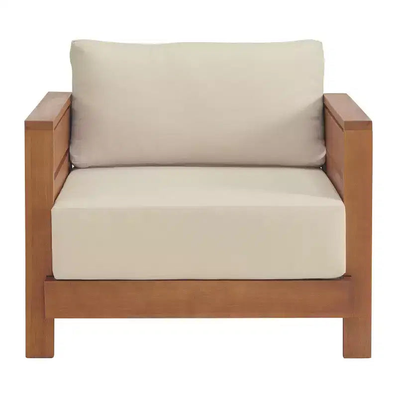 Chaise de jardin Barton Alaterre Furniture résistante aux intempéries avec coussins et housses zippées