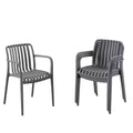 Amazonia Barra 4pc Patio Dining Chair Set Gray