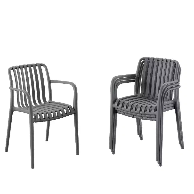 Amazonia Barra 4pc Patio Dining Chair Set Gray