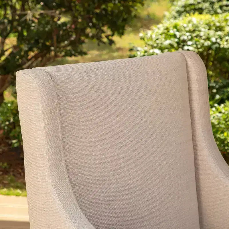 Lot de 2 chaises de salle à manger d'extérieur avec structure en métal et accoudoirs – Captiva Designs : Acier inoxydable, coussins en polyester