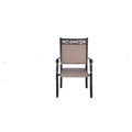 4pk Outdoor Sling & Aluminum Frame Dining Chairs: Stackable, UV-Resistant - WELLFOR
