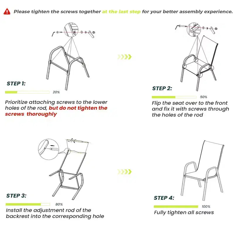 Hyleory 2 chaises de salle à manger empilables de terrasse avec accoudoirs incurvés et tissu à séchage rapide