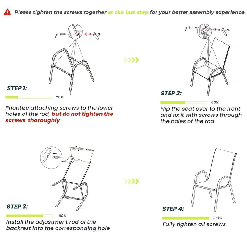 Hyleory 2 chaises de salle à manger empilables de terrasse avec accoudoirs incurvés et tissu à séchage rapide