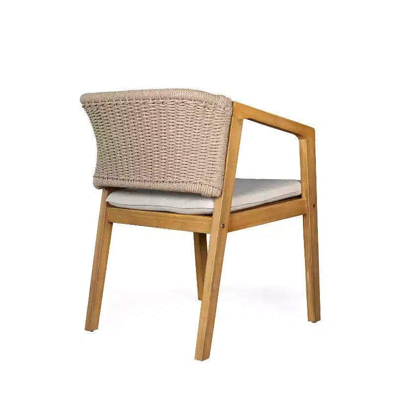 Chaises de salle à manger rembourrées en corde tressée rustique Christopher Knight Home Ernest (lot de 2)