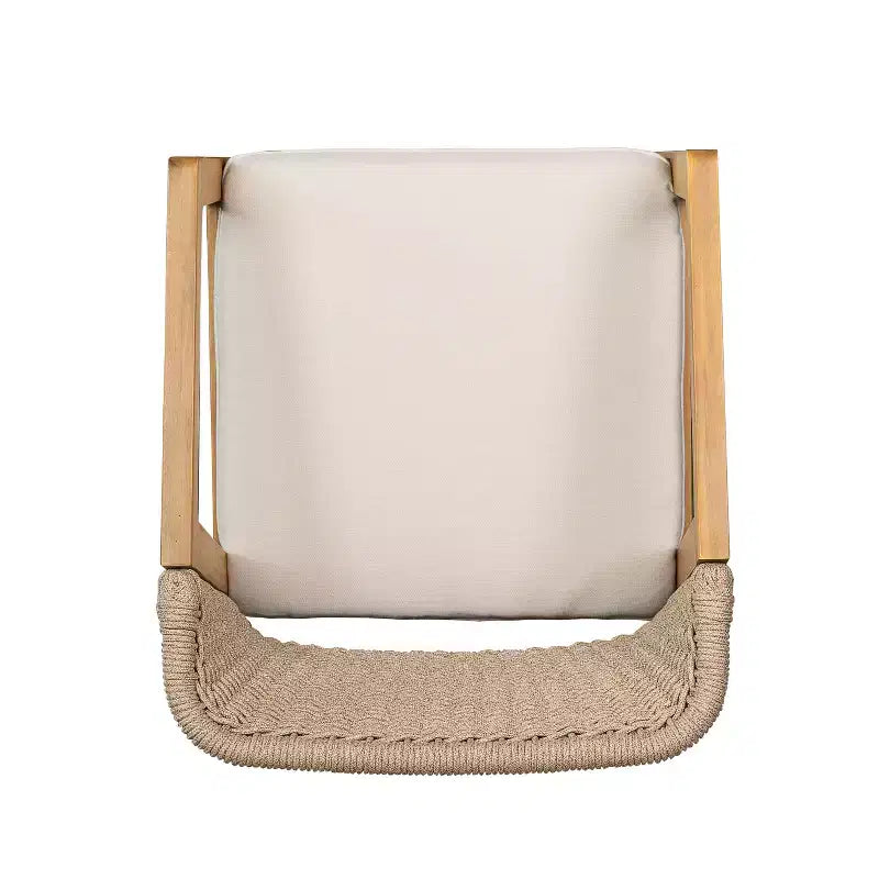 Chaises de salle à manger rembourrées en corde tressée rustique Christopher Knight Home Ernest (lot de 2)