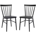 Core Spindle Chair (Set Of 2) - Indoor/Outdoor - PAT4047 - Black - Safavieh