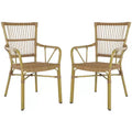 Bora Armchair (Set Of 2) - Indoor/Outdoor - PAT4046 - Natural - Safavieh