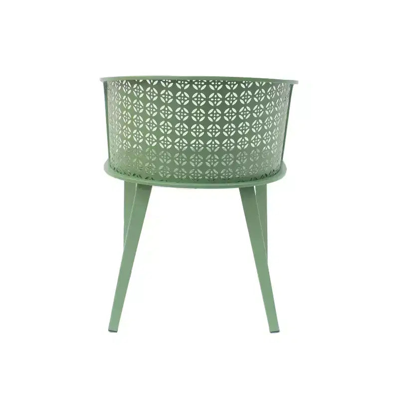 Christopher Knight Home Ahern Chaises de salle à manger modernes en fer pour extérieur (Lot de 2)