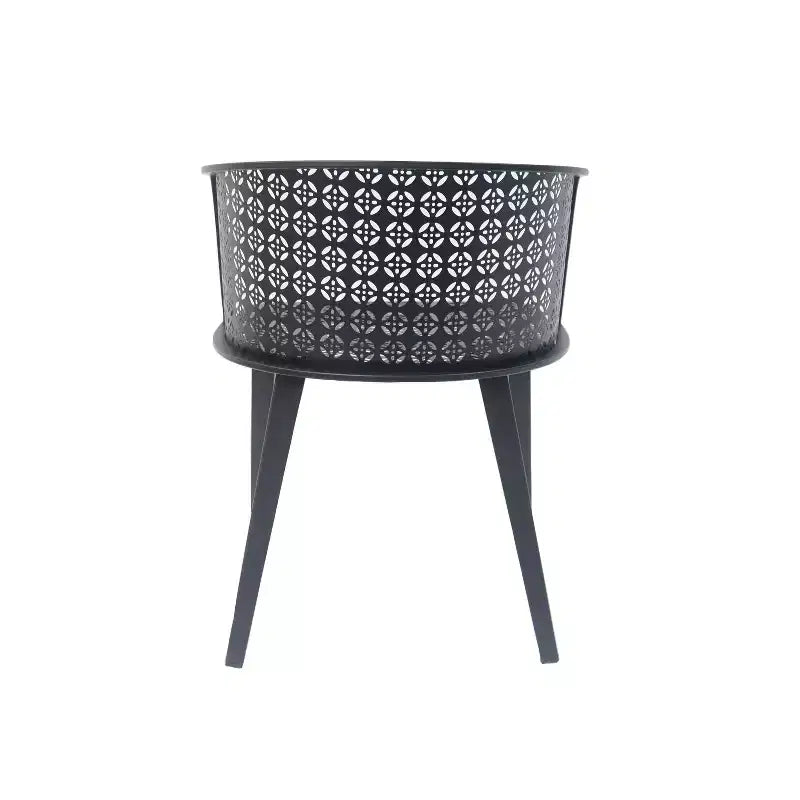 Christopher Knight Home Ahern Chaises de salle à manger modernes en fer pour extérieur (Lot de 2)