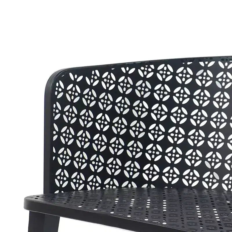 Christopher Knight Home Ahern Chaises de salle à manger modernes en fer pour extérieur (Lot de 2)