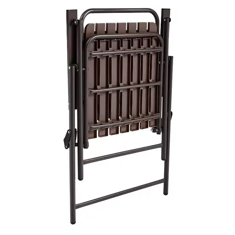 Yaheetech Lot de 2 Chaises Pliantes de Salle à Manger avec Cadre en Métal pour Jardin, Terrasse, Balcon