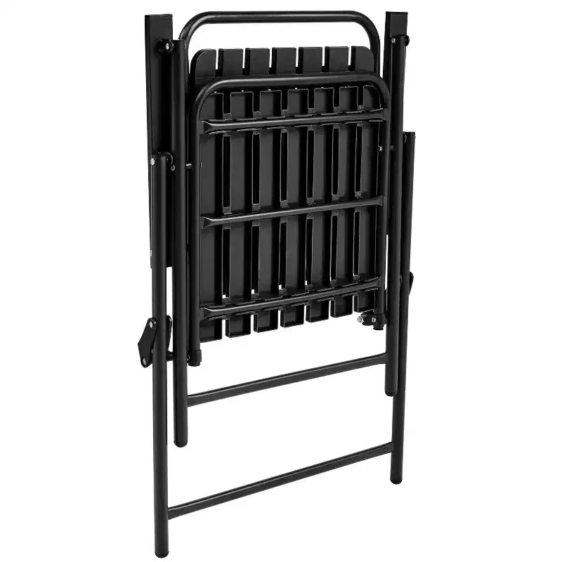 Yaheetech Lot de 2 Chaises Pliantes de Salle à Manger avec Cadre en Métal pour Jardin, Terrasse, Balcon