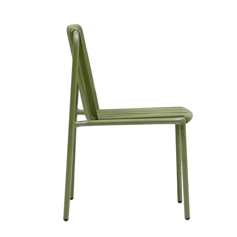 Christopher Knight Home Balfour - Lot de 2 chaises de salle à manger modernes empilables en rotin et fer forgé pour l'extérieur