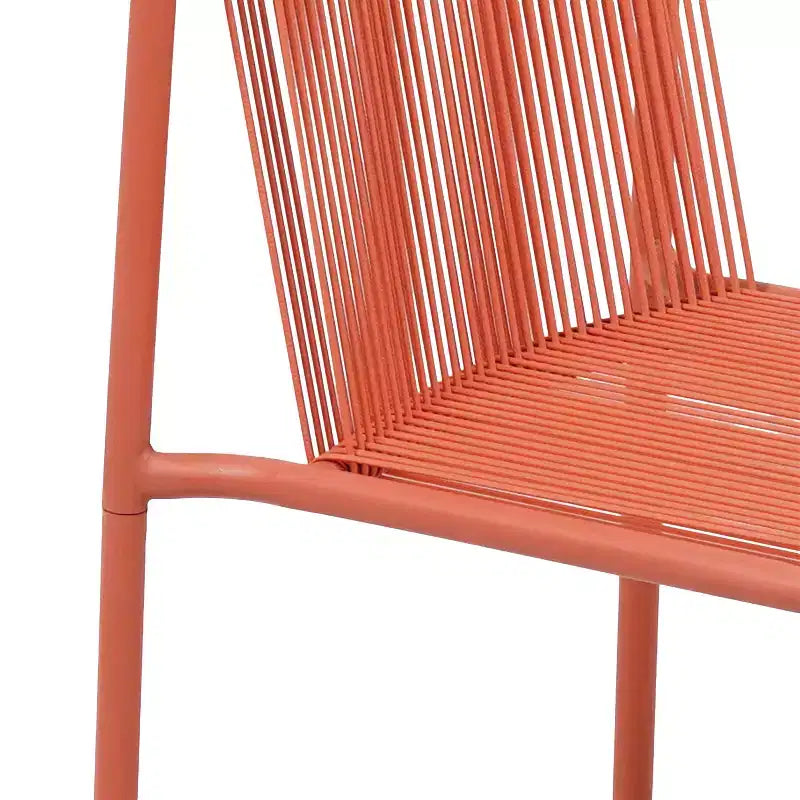 Christopher Knight Home Balfour - Lot de 2 chaises de salle à manger modernes empilables en rotin et fer forgé pour l'extérieur