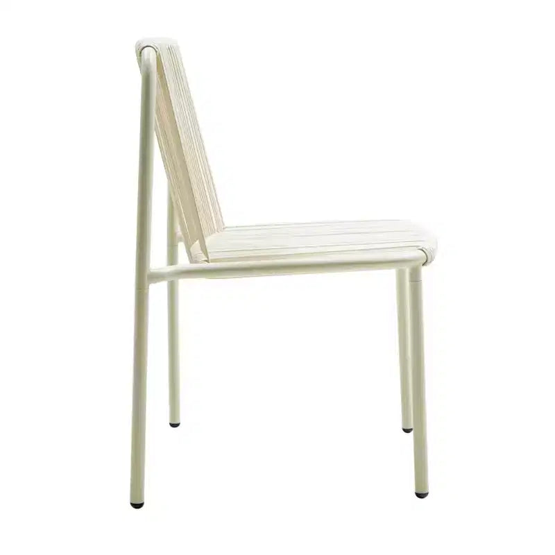 Christopher Knight Home Balfour - Lot de 2 chaises de salle à manger modernes empilables en rotin et fer forgé pour l'extérieur