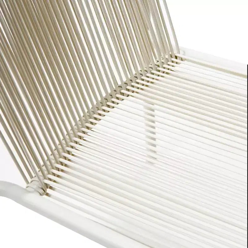 Christopher Knight Home Balfour - Lot de 2 chaises de salle à manger modernes empilables en rotin et fer forgé pour l'extérieur