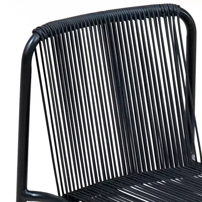 Christopher Knight Home Balfour - Lot de 2 chaises de salle à manger modernes empilables en rotin et fer forgé pour l'extérieur