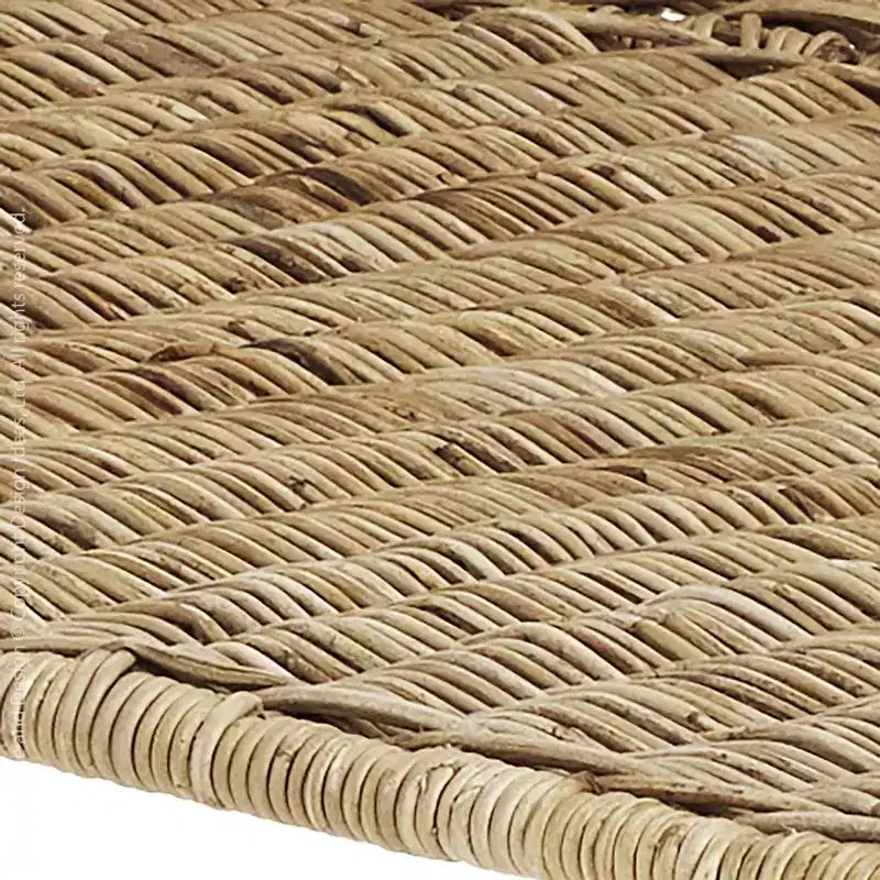 Chaise de salle à manger en rotin tressé Ormond de texxture, meuble d'intérieur/extérieur pour salle à manger ou cuisine, pour table ou porche avec pieds en métal, naturel