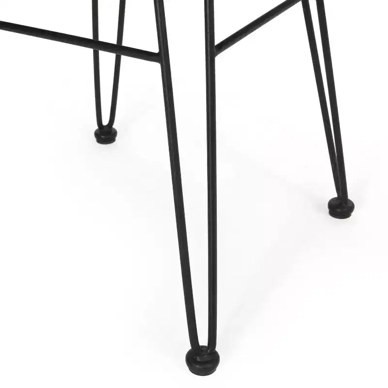 Christopher Knight Home Tavon Chaises de salle à manger d'extérieur en osier et métal avec coussin (Lot de 2)