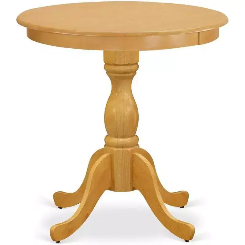 Petite table à manger ronde – Hêtre, 76 cm, piètement central, 2 places