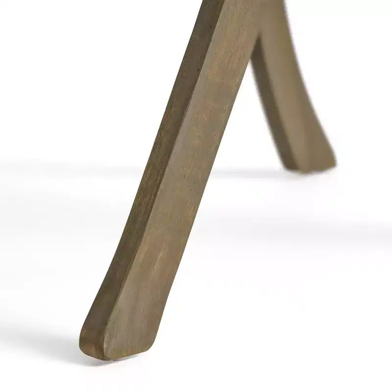 Chaises de salle à manger d'extérieur en bois d'acacia Baia de GDFStudio avec coussin (lot de 2)