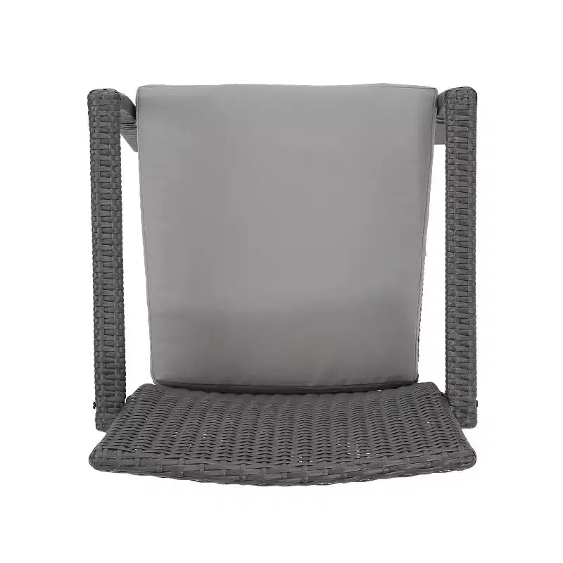 Christopher Knight Home Ruple Chaises de salle à manger d'extérieur en osier et fer avec coussins résistants à l'eau (Lot de 2)