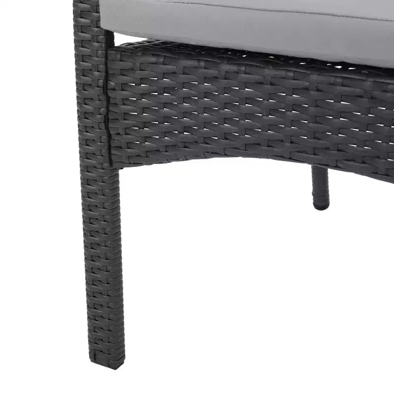 Christopher Knight Home Ruple Chaises de salle à manger d'extérieur en osier et fer avec coussins résistants à l'eau (Lot de 2)
