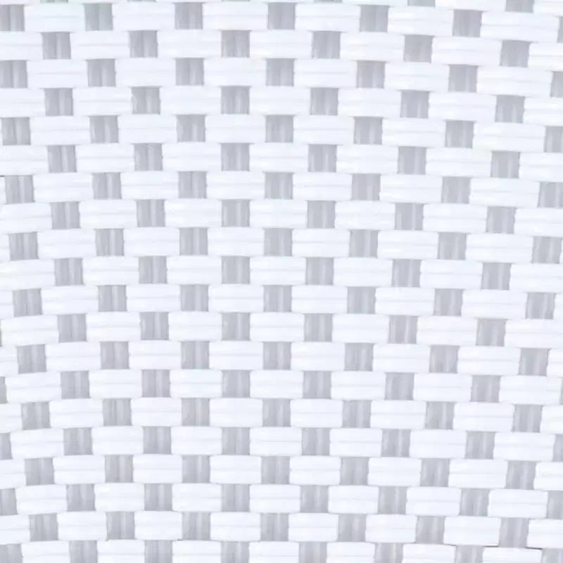 Lot de 2 chaises de bistrot empilables Martha Stewart Lily Pond, pour l'intérieur et l'extérieur, avec cadres en aluminium imitation grain de bois et dossiers et sièges en rotin tressé
