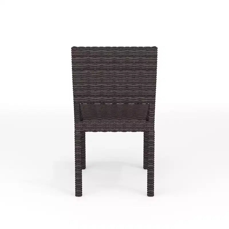 Chaise de salle à manger empilable Martha Stewart Bedford pour l'intérieur et l'extérieur en osier de rotin