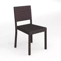 Chaise de salle à manger empilable Martha Stewart Bedford pour l'intérieur et l'extérieur en osier de rotin