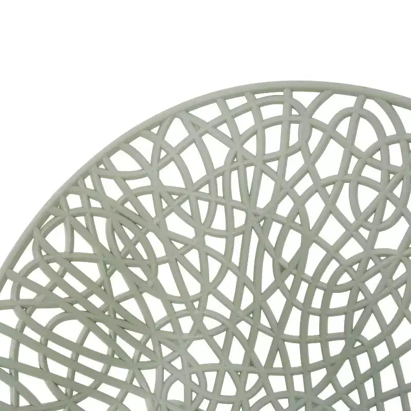 Christopher Knight Home Jaron Chaises de salle à manger modernes, minimalistes, en métal et polypropylène, pour l'extérieur (lot de 2)
