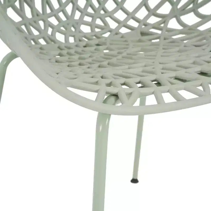 Christopher Knight Home Jaron Chaises de salle à manger modernes, minimalistes, en métal et polypropylène, pour l'extérieur (lot de 2)