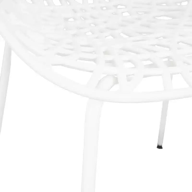 Christopher Knight Home Jaron Chaises de salle à manger modernes, minimalistes, en métal et polypropylène, pour l'extérieur (lot de 2)