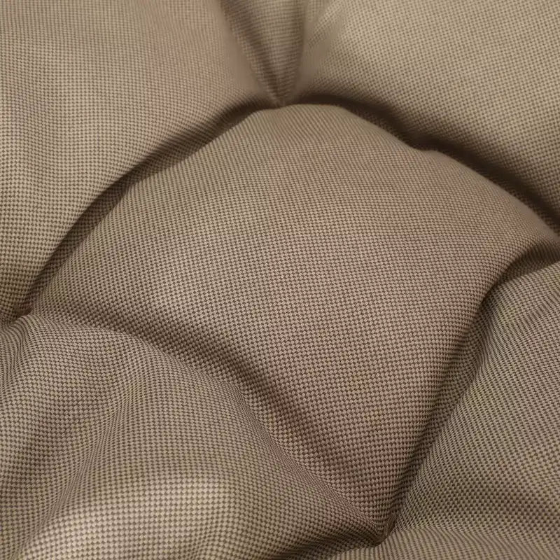 GDFStudio Dero chaises de salle à manger d'extérieur en osier et fer avec coussin (lot de 2), marron clair/beige