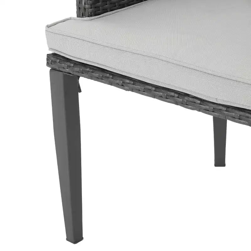 Chaises de salle à manger d'extérieur Christopher Knight Home Hillhurst en osier et fer avec coussins (lot de 2)