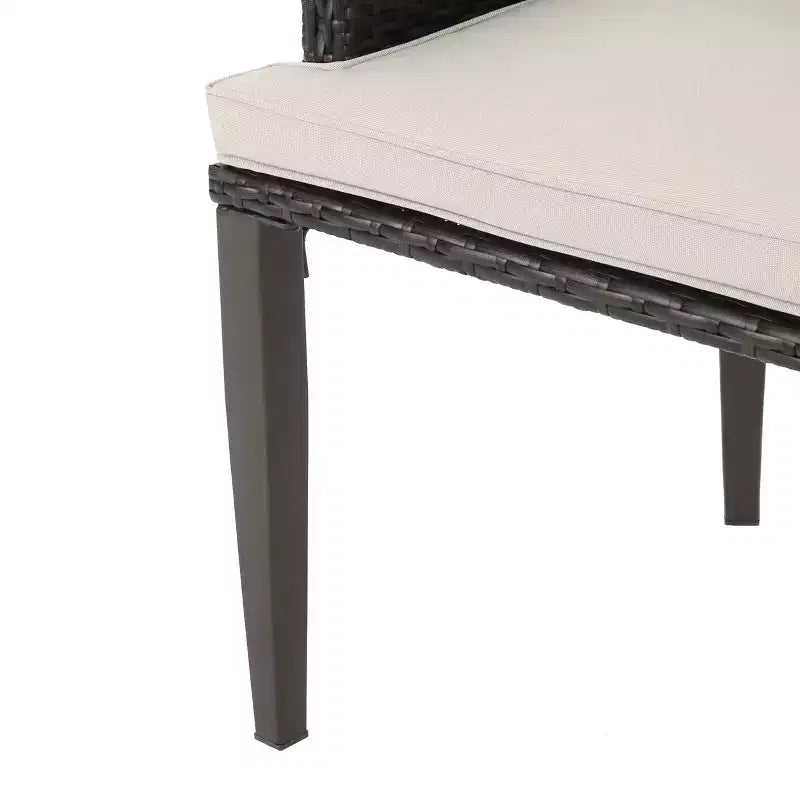 Chaises de salle à manger d'extérieur Christopher Knight Home Hillhurst en osier et fer avec coussins (lot de 2)