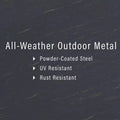 HomeStock Kaplan Outdoor Metal Armchair
