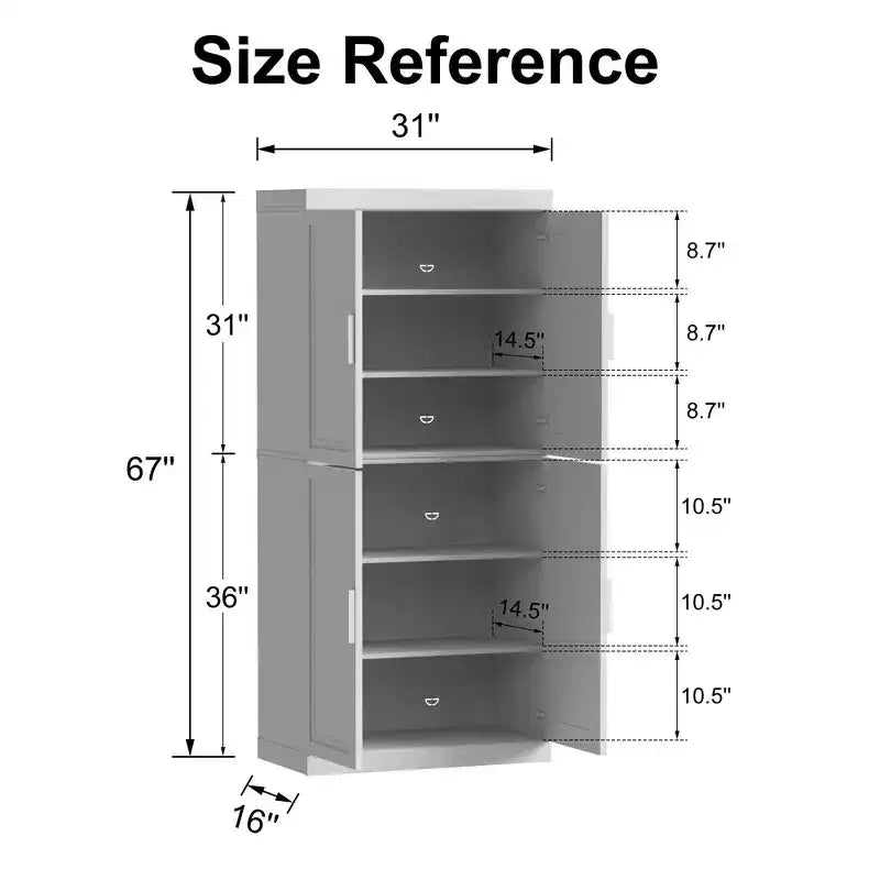Armoire de rangement de 170 cm – 6 étagères, finition grain de bois noir et portes en rotin