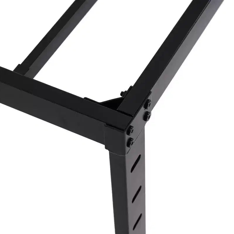 Cadre de lit plateforme en métal noir – Taille Queen, hauteur 45,7 cm, capacité 300 kg