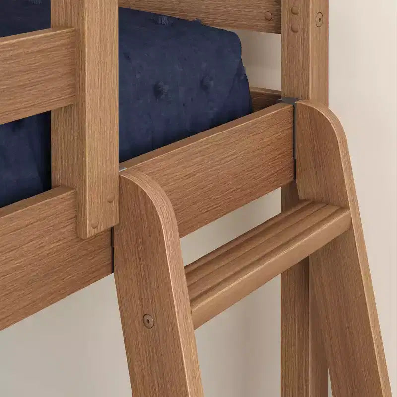 Lit superposé bas pour enfants – Double sur Complet, Bois composite, 181 kg, 124 cm H